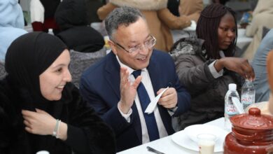 In pictures: Badari shares breakfast with students, Badali Ibrahim - New Algeria
