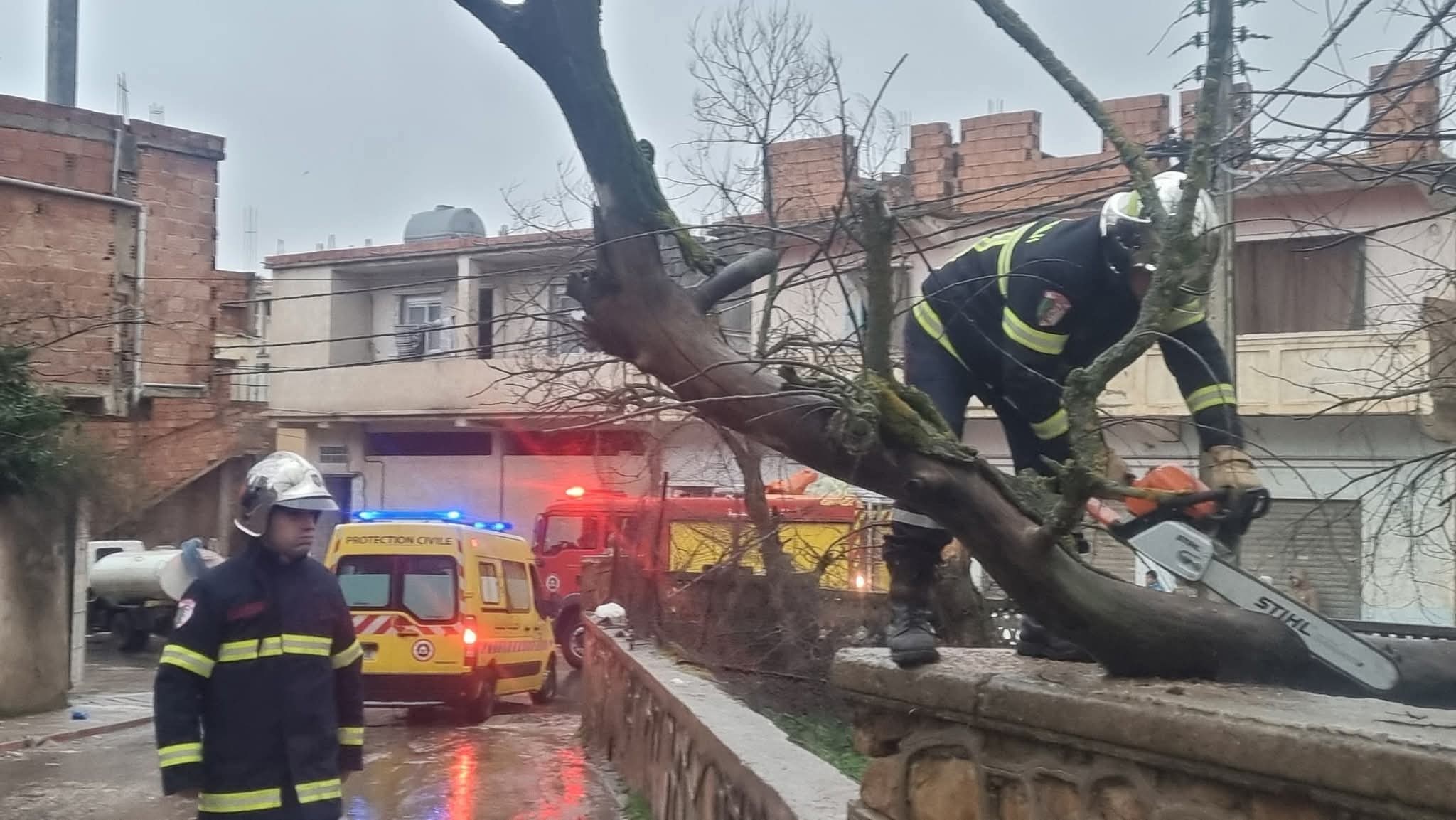 La Protection Civile a enregistré 530 interventions en raison des fluctuations météorologiques