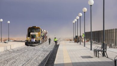 Le premier train de Gara Jbeilat à Oran...une nouvelle étape pour l'exportation du fer et de l'acier