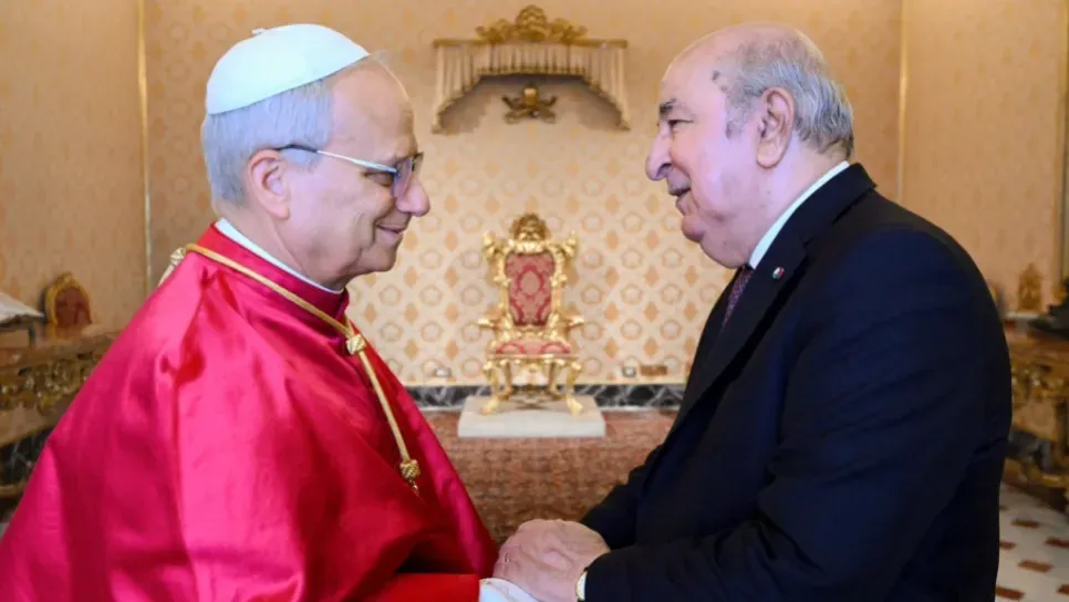L'Algérie salue la visite du Pape du Vatican